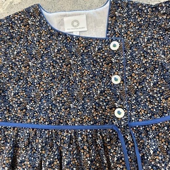 The Proper Peony Camillia Corduroy Floral Dress Size 7 - Picture 8 of 9